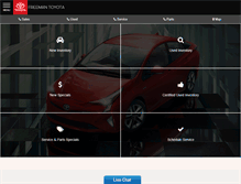 Tablet Screenshot of freemantoyota.com